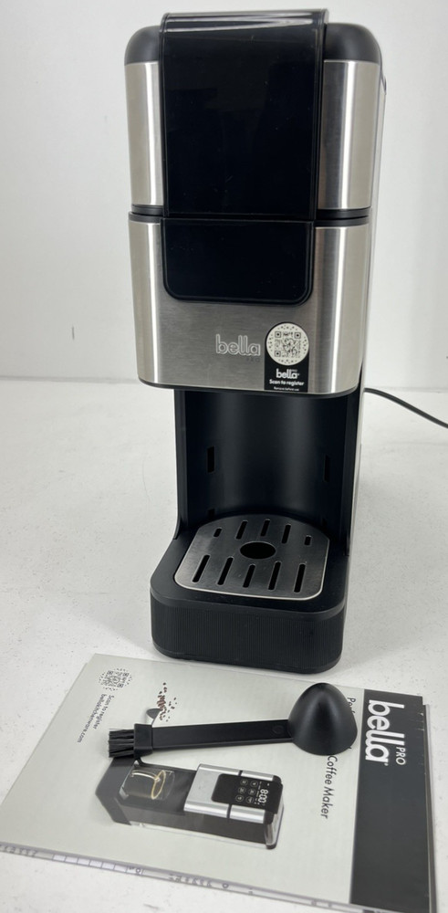 bella PRO Programmable Single-Serve Coffee Maker with Integrated Burr Grinder