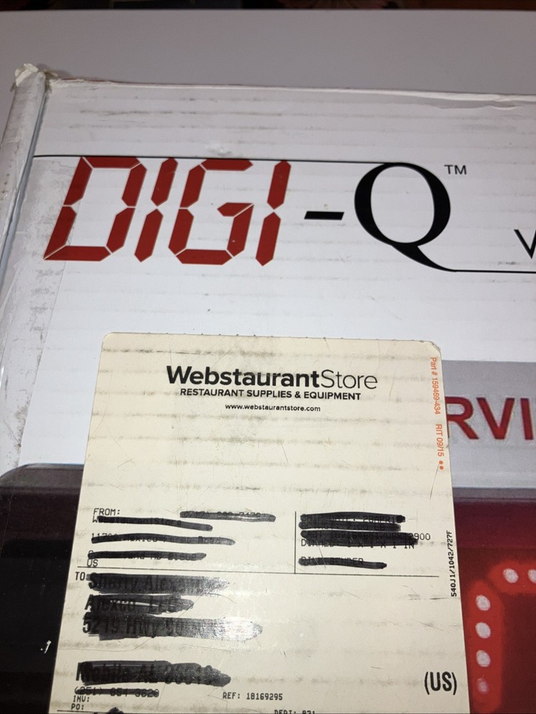 Wireless Take A Number Display Digi-Q Wireless Queuing System 4”Display “Works”