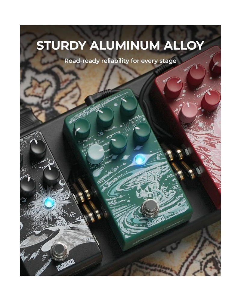 Sprout Modulation Guitar Pedal for Electric Guitar with CTRL Input, 9 Effects...
