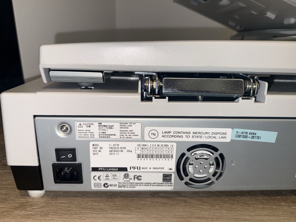 Fujitsu fi-6770 Flatbed Image Scanner Fully Working