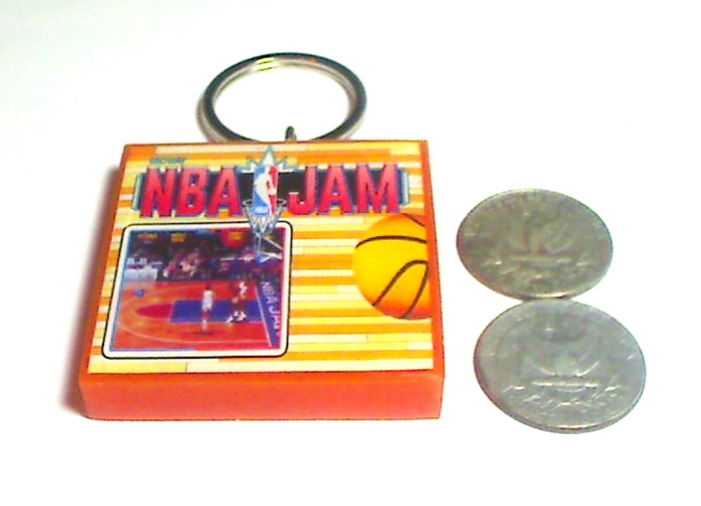 NBA Jam Arcade Coin Door accessory Keychain