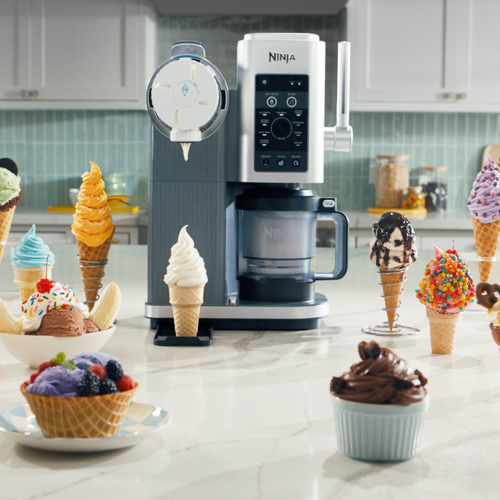 Ninja Swirl by CREAMi Soft Serve and Ice Cream Maker, 13 One-Touch Programs