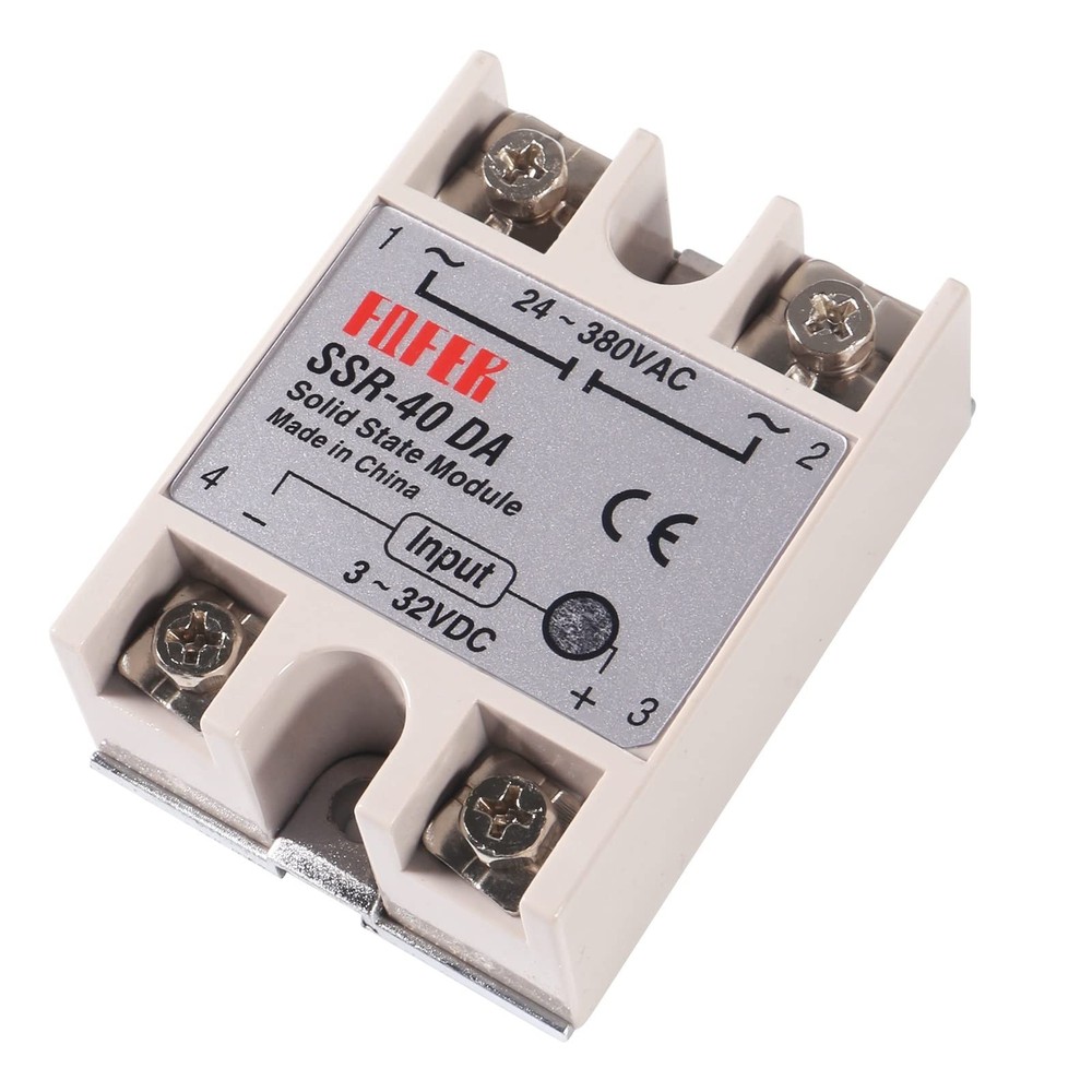 3 Pcs Solid State Relay SSR-40DA Single Phase Module Input 3-32V DC Output