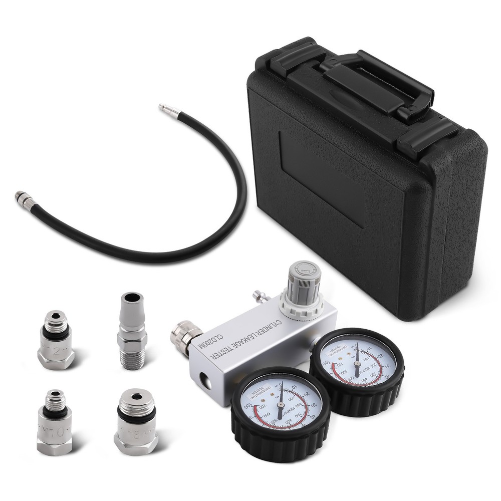 Cylinder Leak Down Tester Engine Compression Diagnostics Test Tool Kits