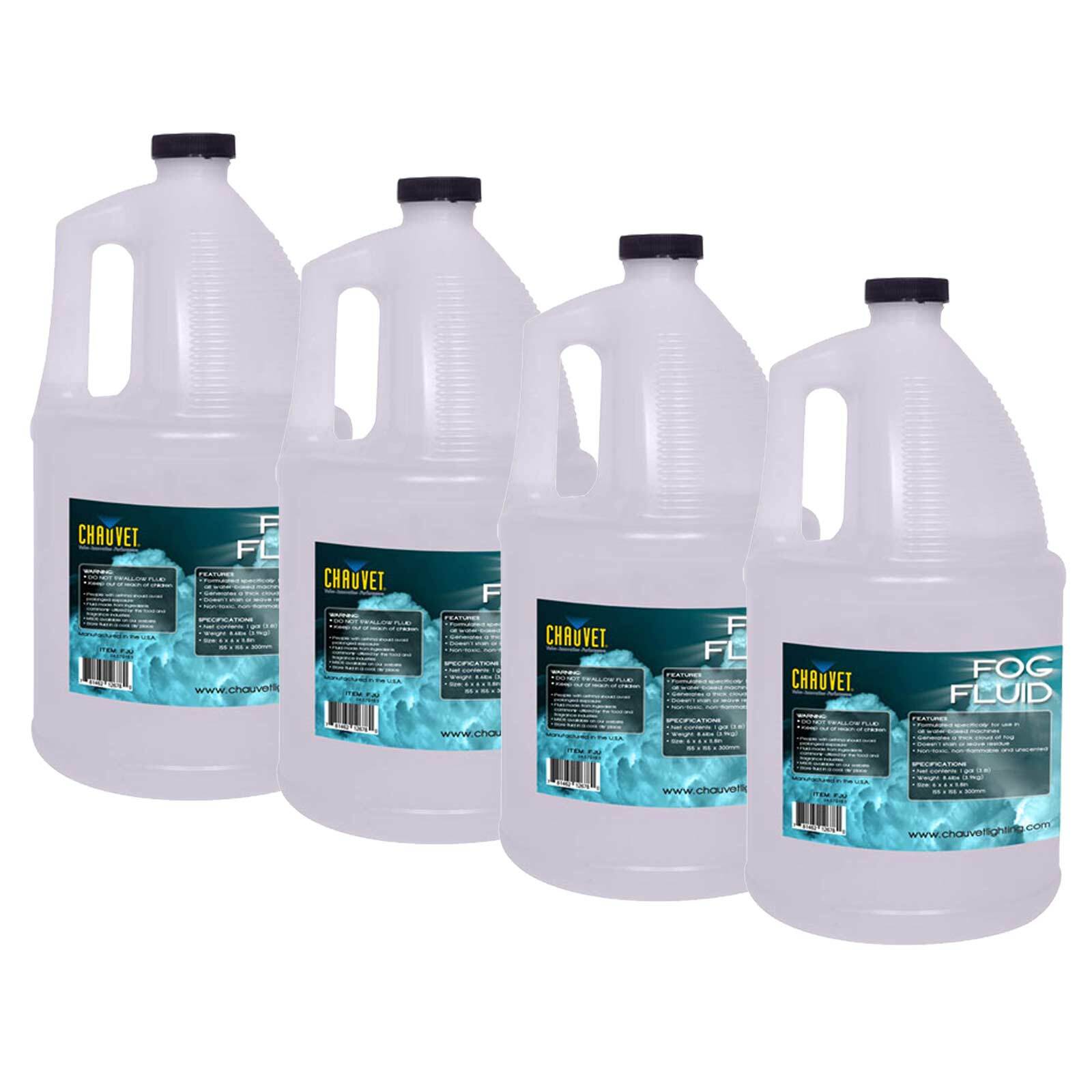 Chauvet DJ FJU Professional Water Based Fog Juice/Fluid Four Gallons