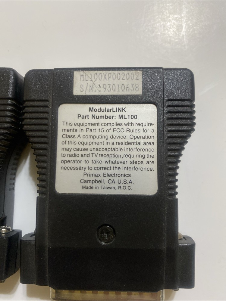 2 Primax Modular Link ML100 ML 100 Computer Interface