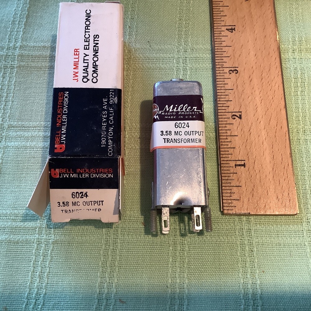 Miller 6024 3.58 mC output transformer shielded tapped coil with comp