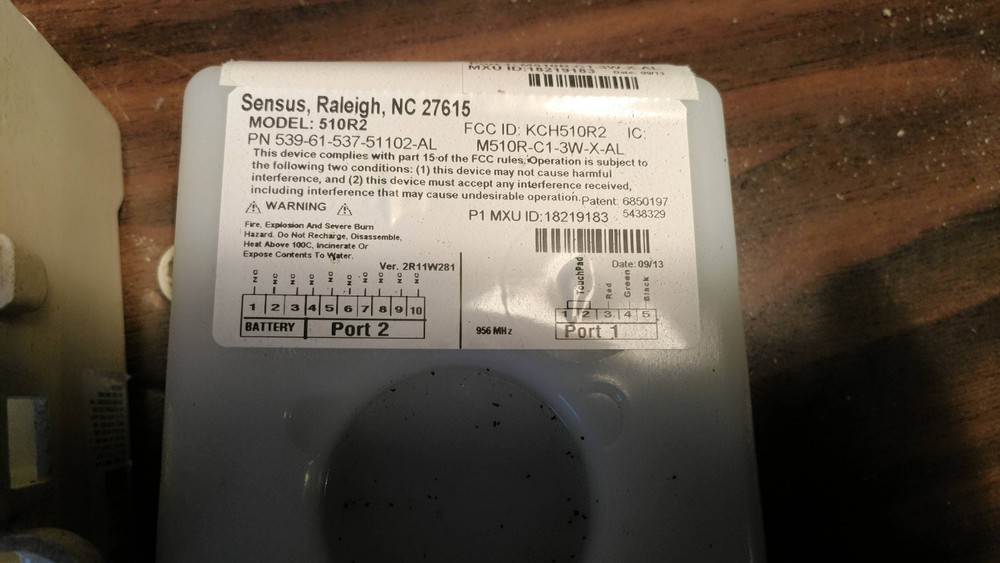 Sensus RadioRead SmartPoint® 510R2 Non-Pit Set Module Meter Trasceiver Unit MXU