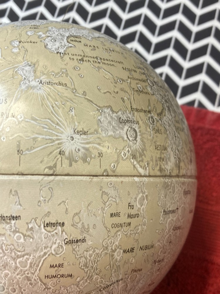 Vintage Replogle Moon Globe 6 inch