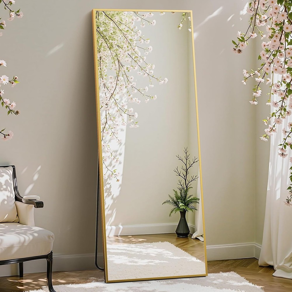 Arched Full Length Mirror with Stand