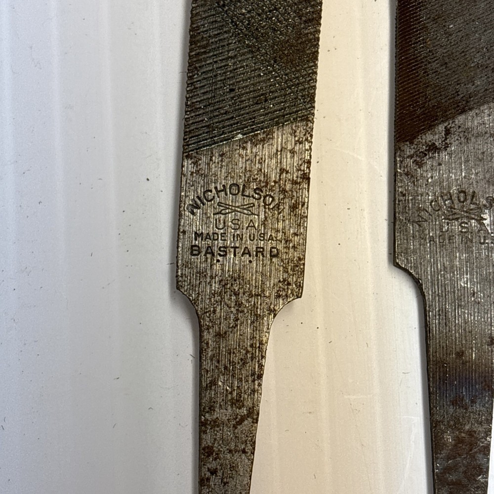 Nicholson Flat Files 5 Pc Mill Smooth USA Bastard