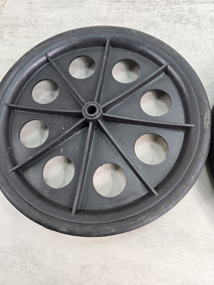 Black Lot 2 Plastic Unbranded Replace Replacement Wheel