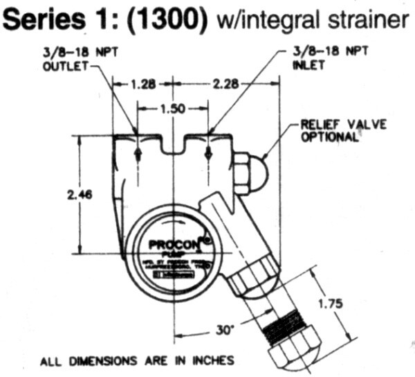 PROCON PUMP - SERIES 1 - 101B100F11BC099