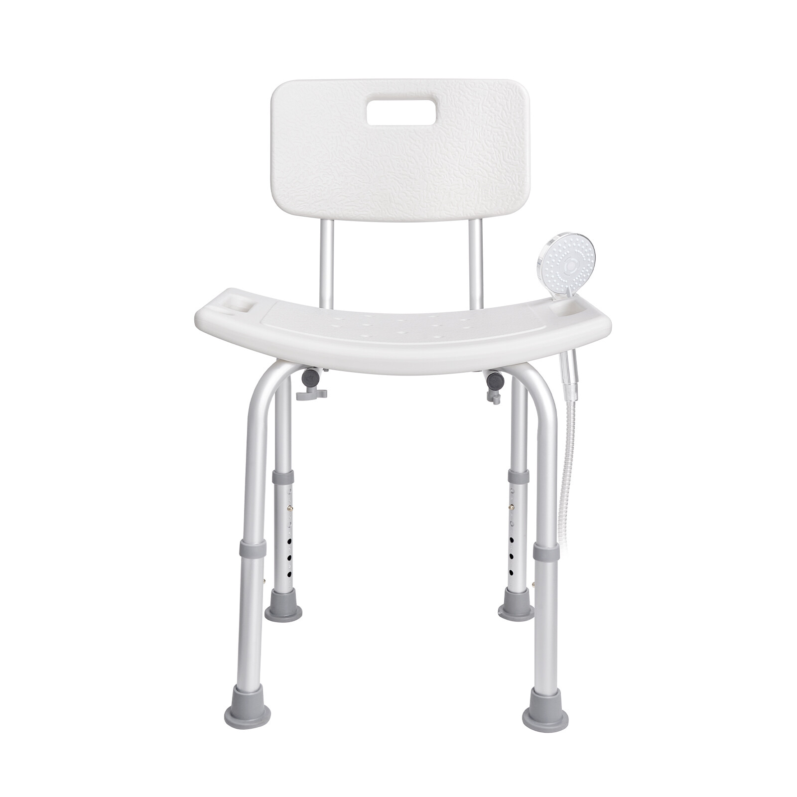 VEVOR Shower Chair Bath Bench with Back Adjustable Height Seat