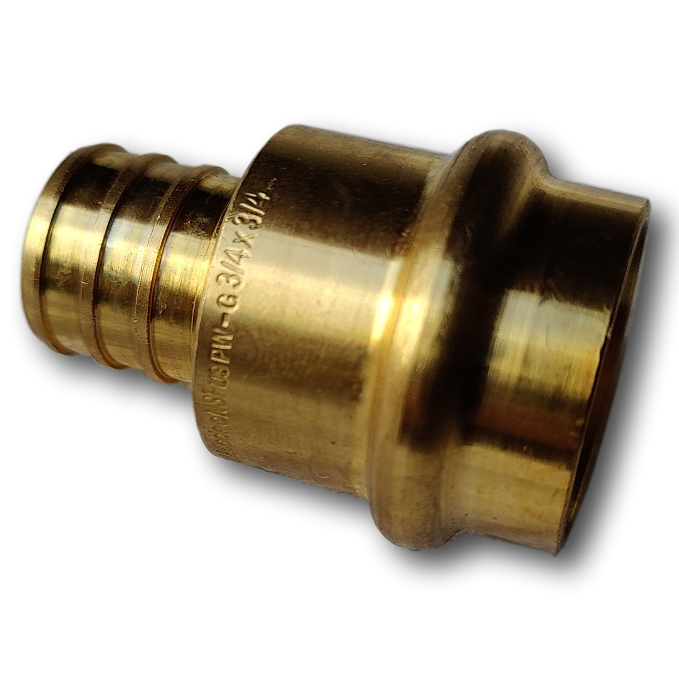 25 Pcs 3/4" Press x 3/4 Pex Coupling, Replace for 3/4" Press Fit coupling, Brass