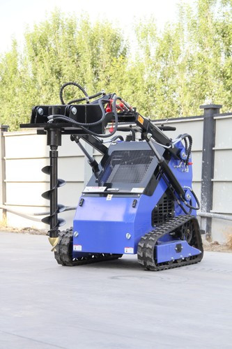 Hydraulic Auger Post Hole Drill Attachment for Mini Skid Steer