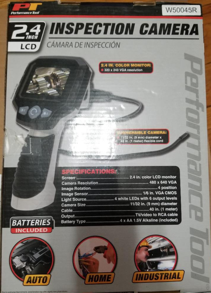 Performance Tool W50045R 2.4" LCD Inspection Camera