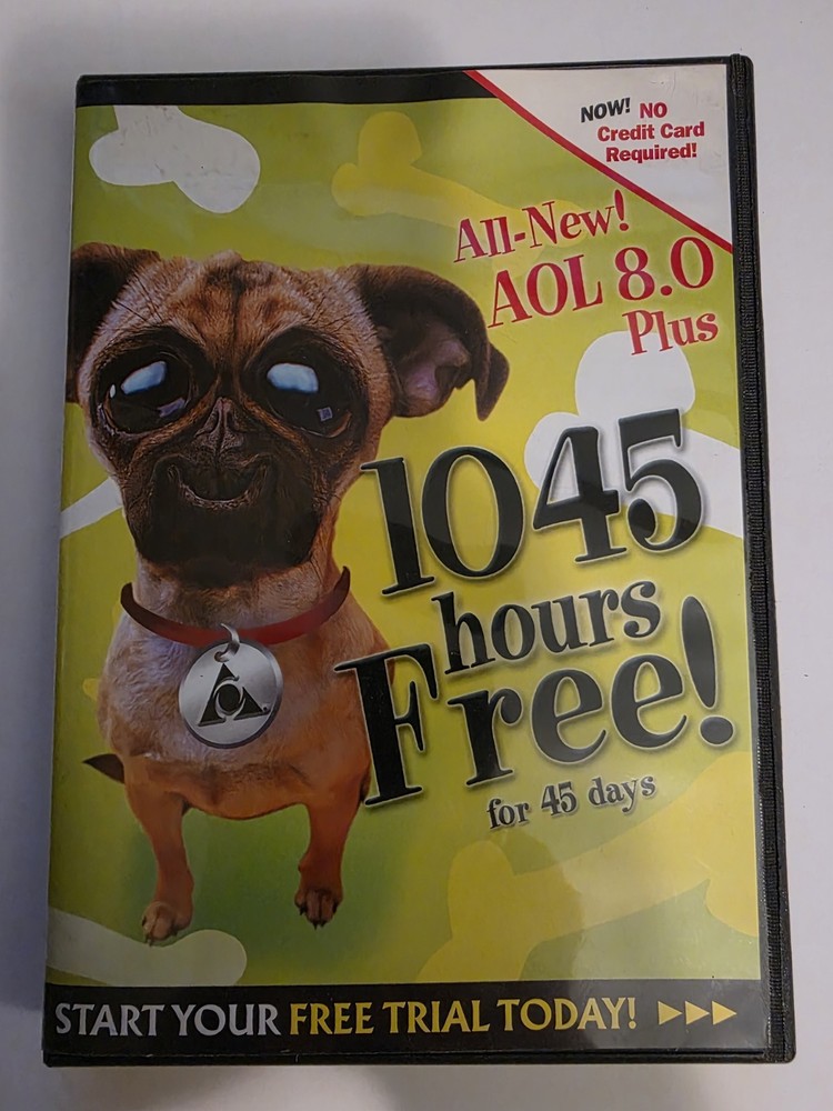 AOL 8.0 Plus CD collectible