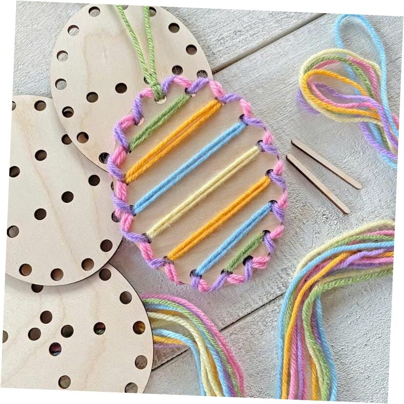 He Is Risen Easter Decor – Religious Easter Cross Decoration for Home, Egg 1