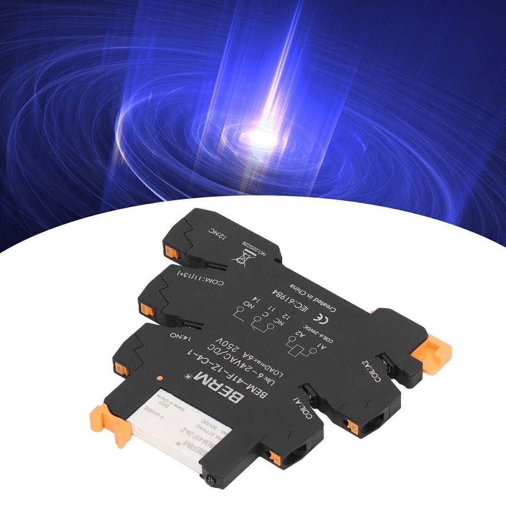 DC Control AC Ultra Thin Relay DIN Rail Mount Solid State Relay Module SPDT