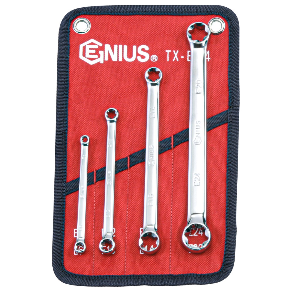 Genius Tools 4 Piece E-Star Wrench Set - TX-E04