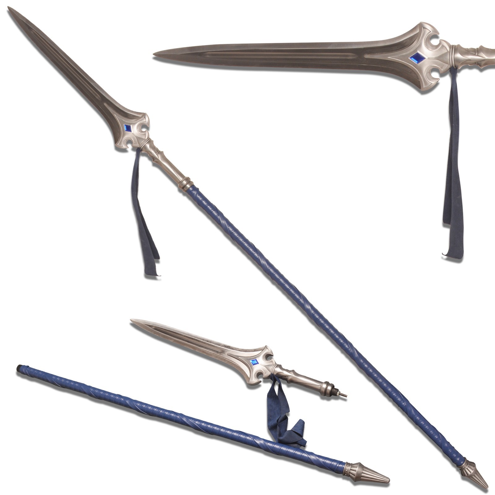 78"Storm wind king's footman Lance Spear 1:1 Size Metal Replica, WoW war craft