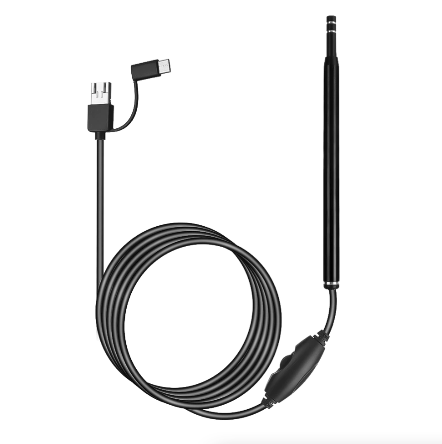 LED Ear Endoscope HD Otoscope Ear Wax Cleaning Camera Tool Cleaner Removal Kit