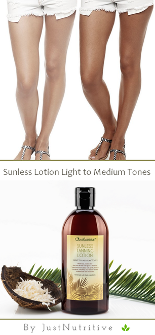 Sunless Tanning Lotion - Light to Medium tones