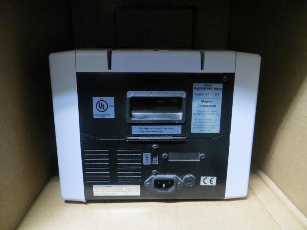Magner 35DC Currency Counter Powers On Untested