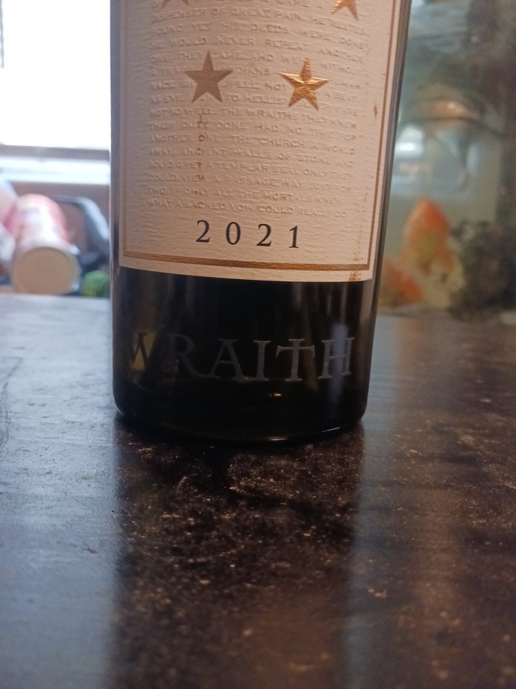 2021 HUNDRED ACRE Wraith Wine Bottle