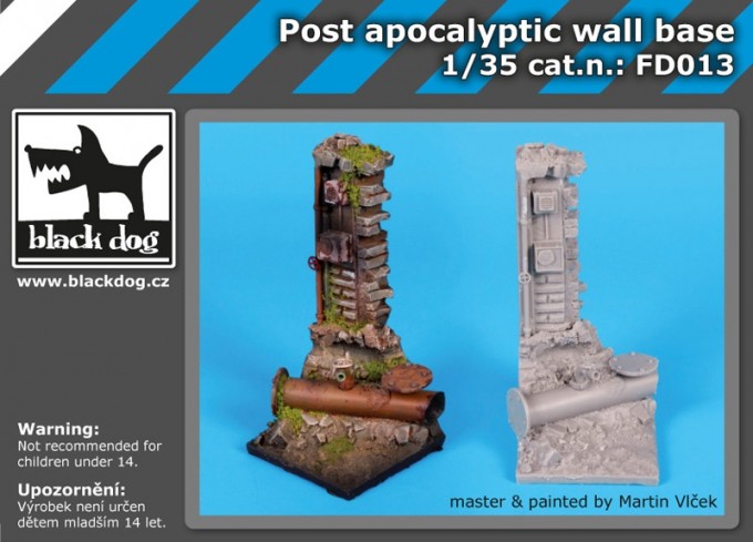 Black Dog 1/35 Post Apocalyptic Wall Base