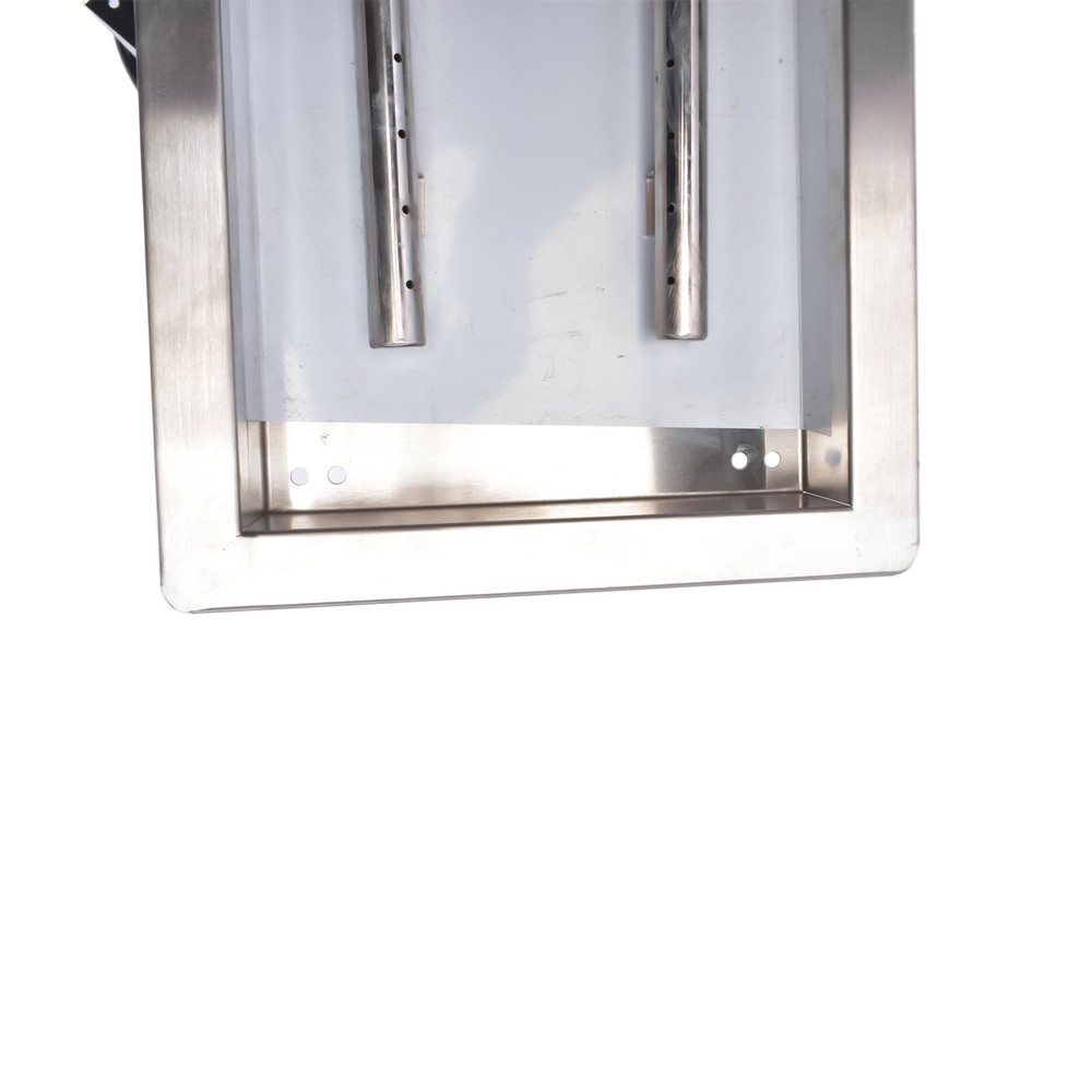 Propane Gas Fire Pan Drop-in Rectangular Stainless Steel Fire Pit Burner Kit