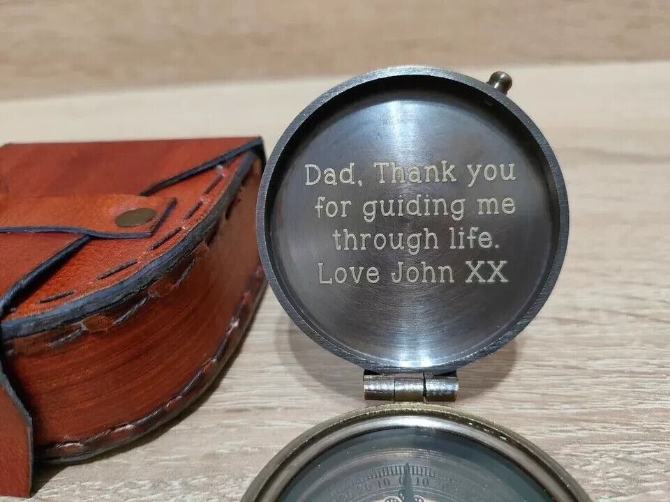 Custom Engraved Working Compass Personalized COMPASS HANDMADE COMPASSS