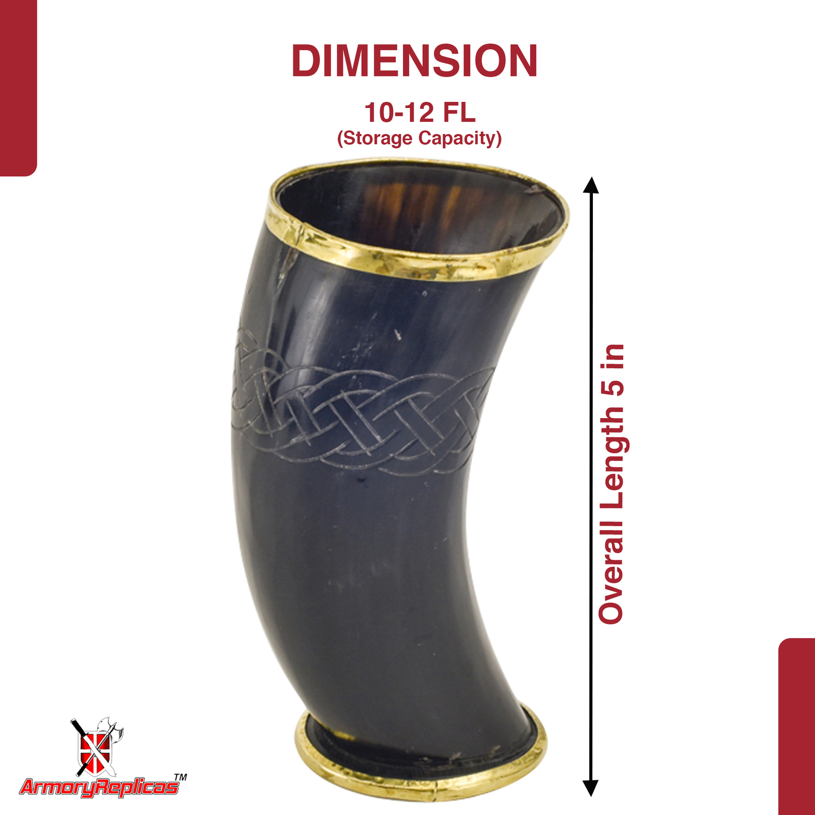 Norse Viking The Hooded Raven Tankard Ceremonial Drinking Horn Cup / Mug