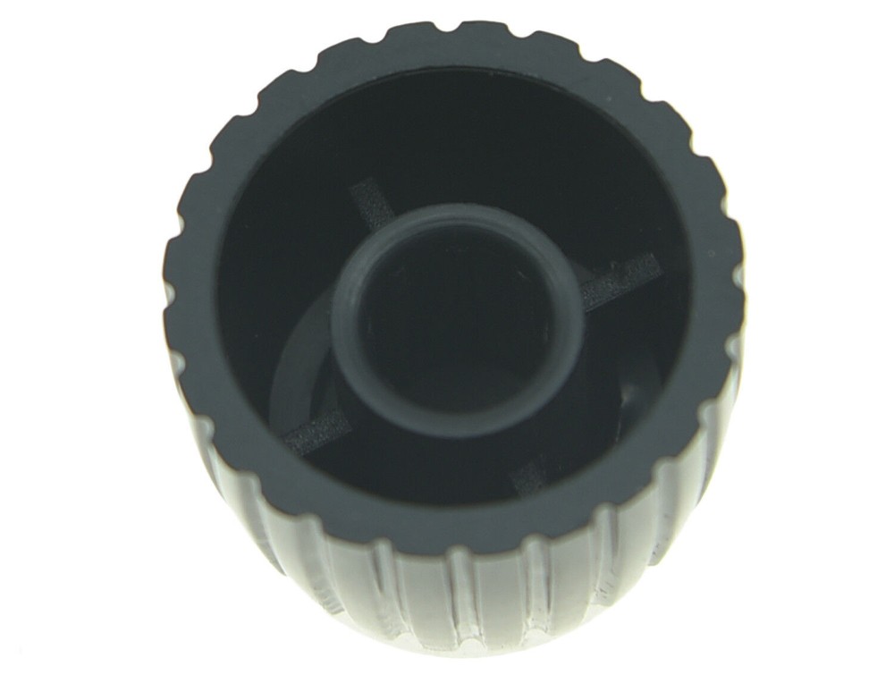 KAISH 20x Guitar AMP Amplifier Knobs Black/Silver Cap Push on Knobs for Marshall