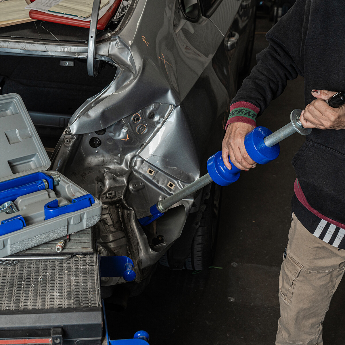 XtremepowerUS Slide Hammer Dent Puller 13LBS Auto Body Dent Repair Bearing Axel