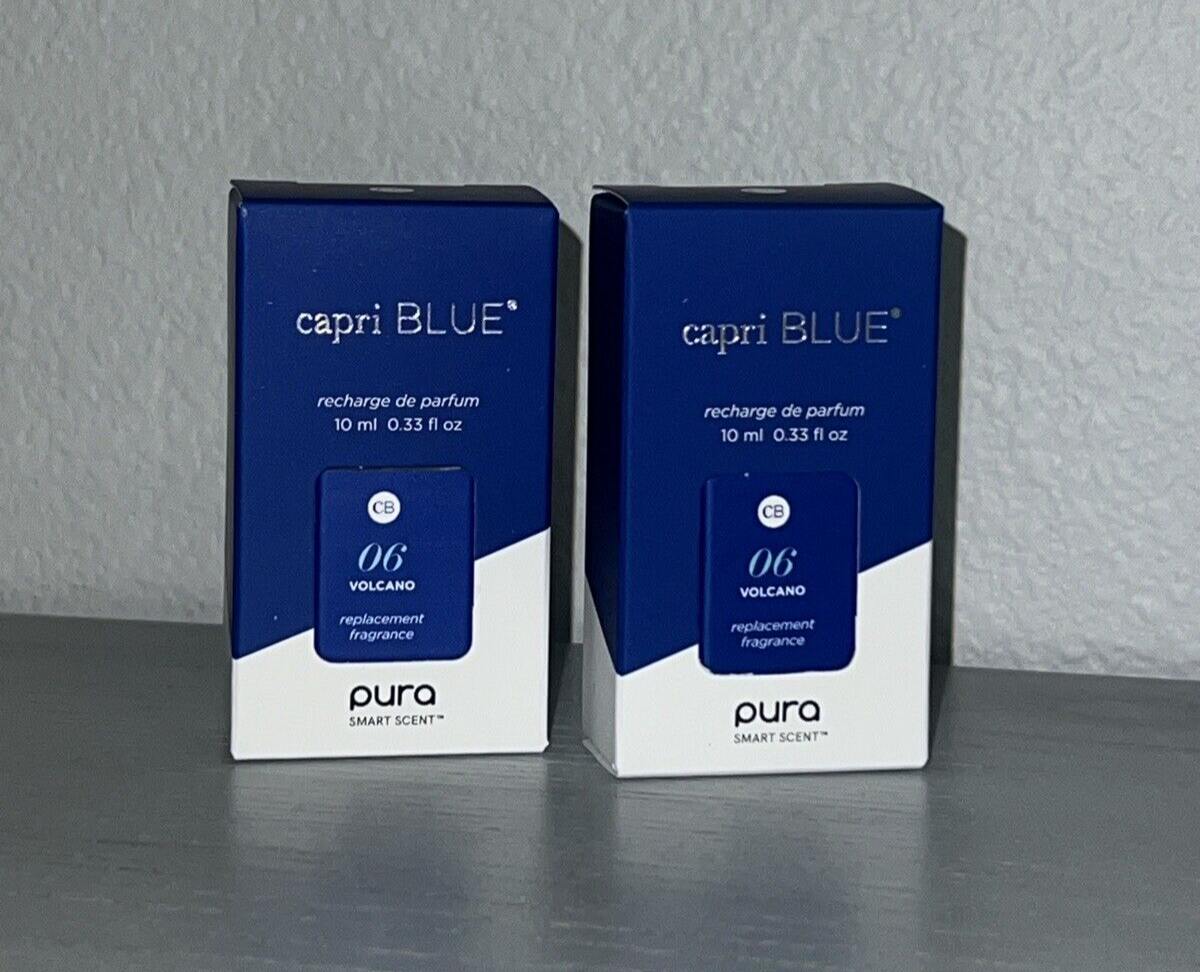 Pura Capri Blue Volcano Smart Diffuser Replacement Fragrance Refill 2 Pieces