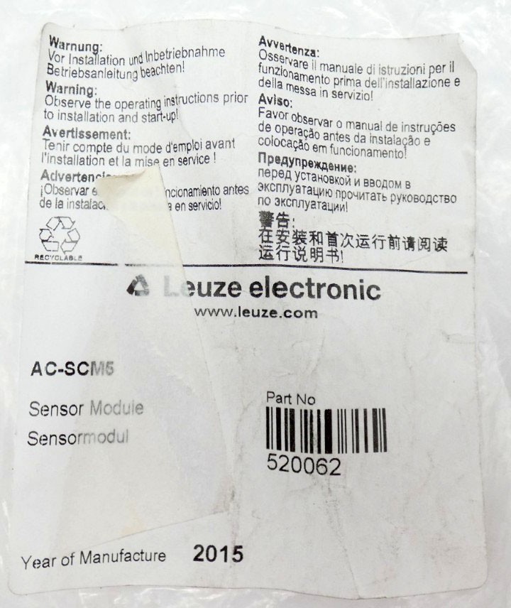 Leuze electronic AC-SCM5 ACSCM5 520062 sensor module / sensor modules -unused-