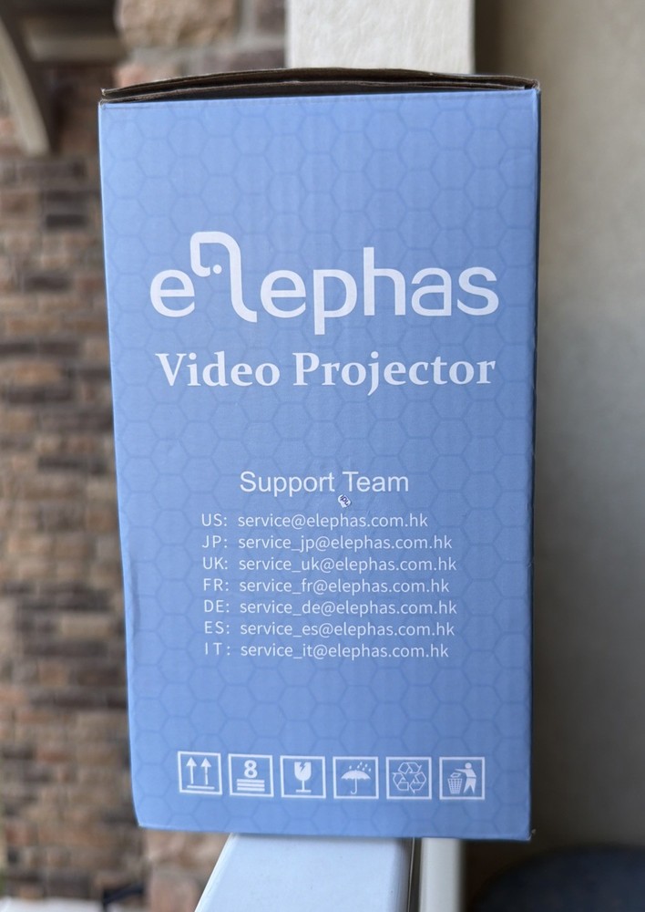 ELEPHAS Video Projector open Box In Original Box