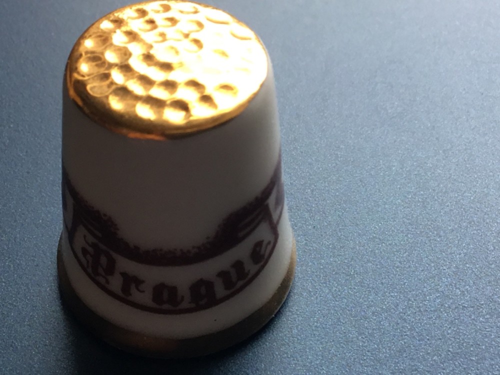 Prague Emblem thimble - E