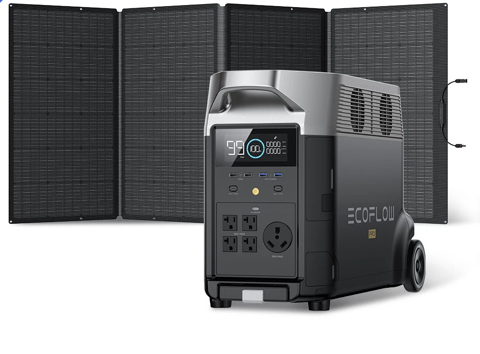 EcoFlow DELTA Pro 3600Wh+400W Solar Panel Solar Generator