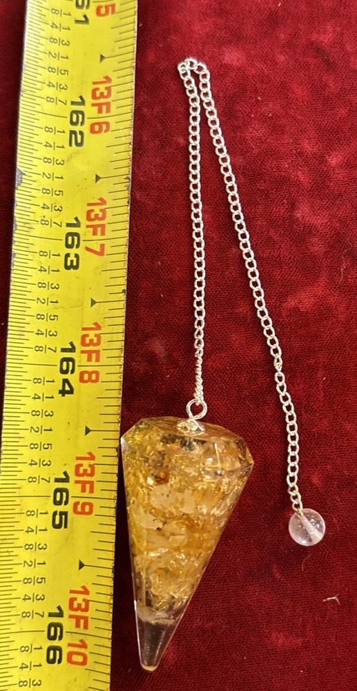 Citrine Orgonite pendulum