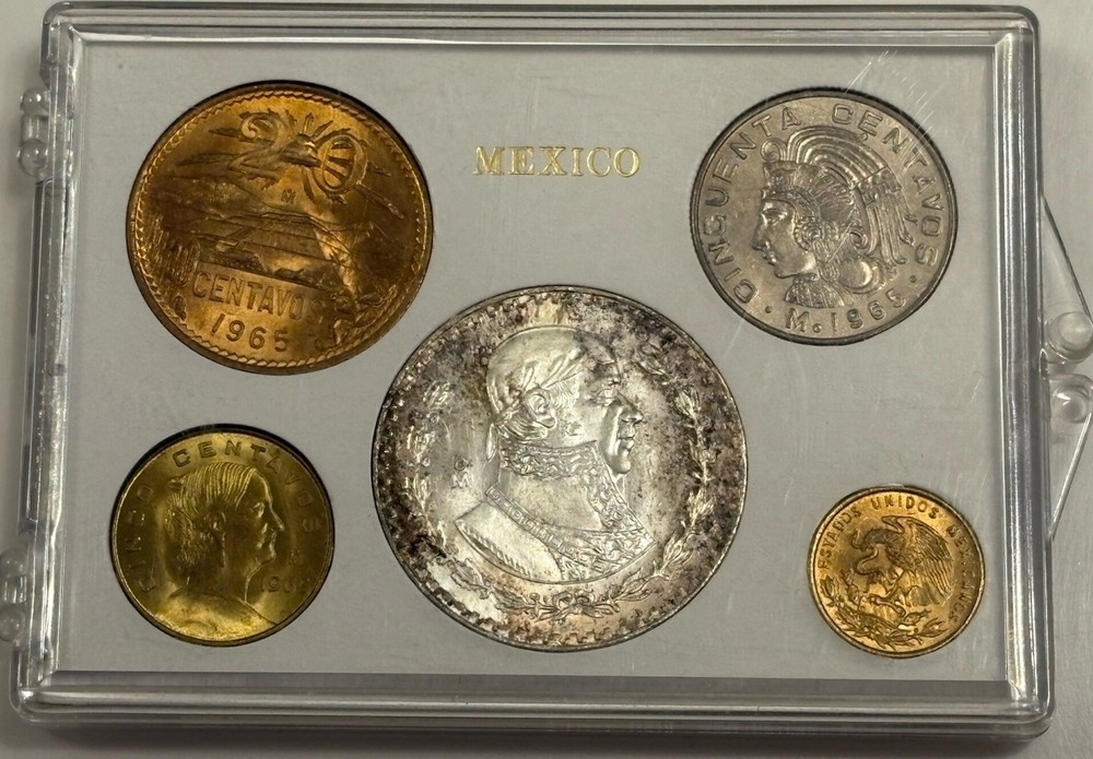 1965 Mexico Silver Mint Set