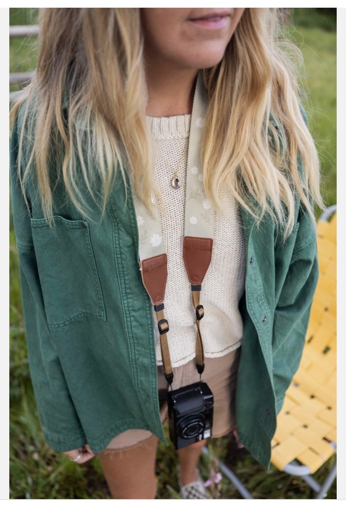 Wildtree Daisy Camera Strap Width 1.5" Adjustable From 36"-58” NEW!!!