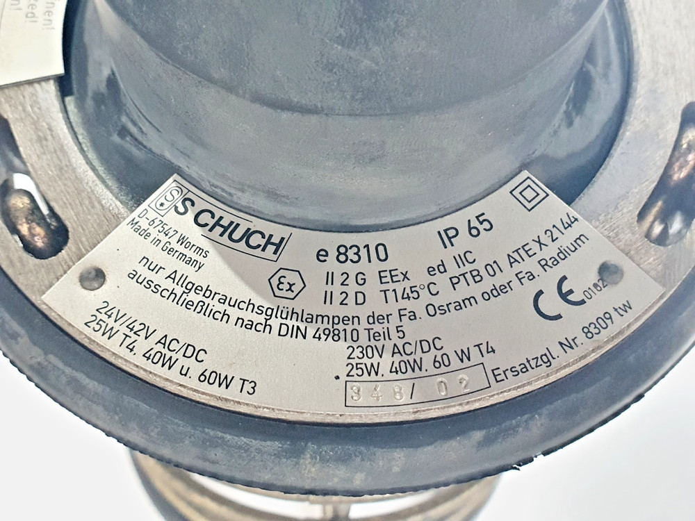 SCHUCH e8310 Explosion Proof Hand Lamp Atex Drop Light Ex # NEW