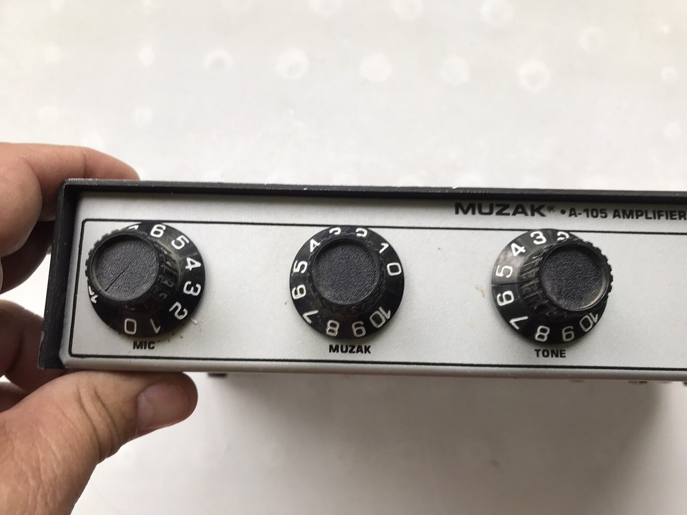 Vintage MUZAK A-105 Solid State Amplifier UNTESTED. AS IS.