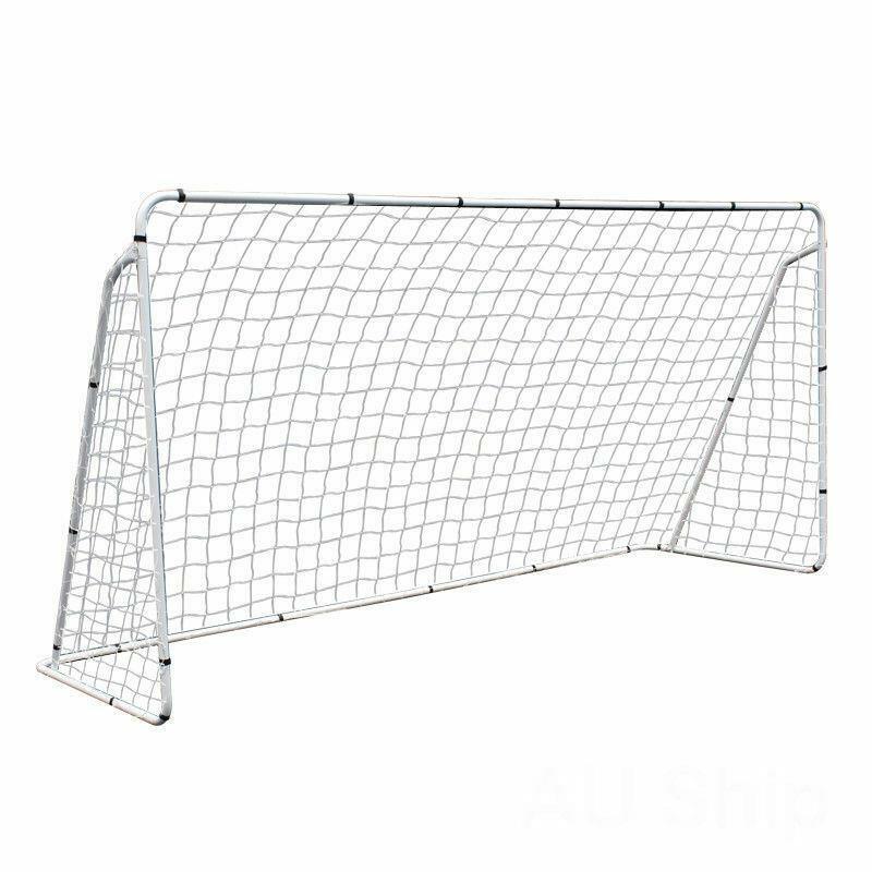 12 x 6 Portable Soccer Goal Net Steel Post Frame Backyard Football Training Set