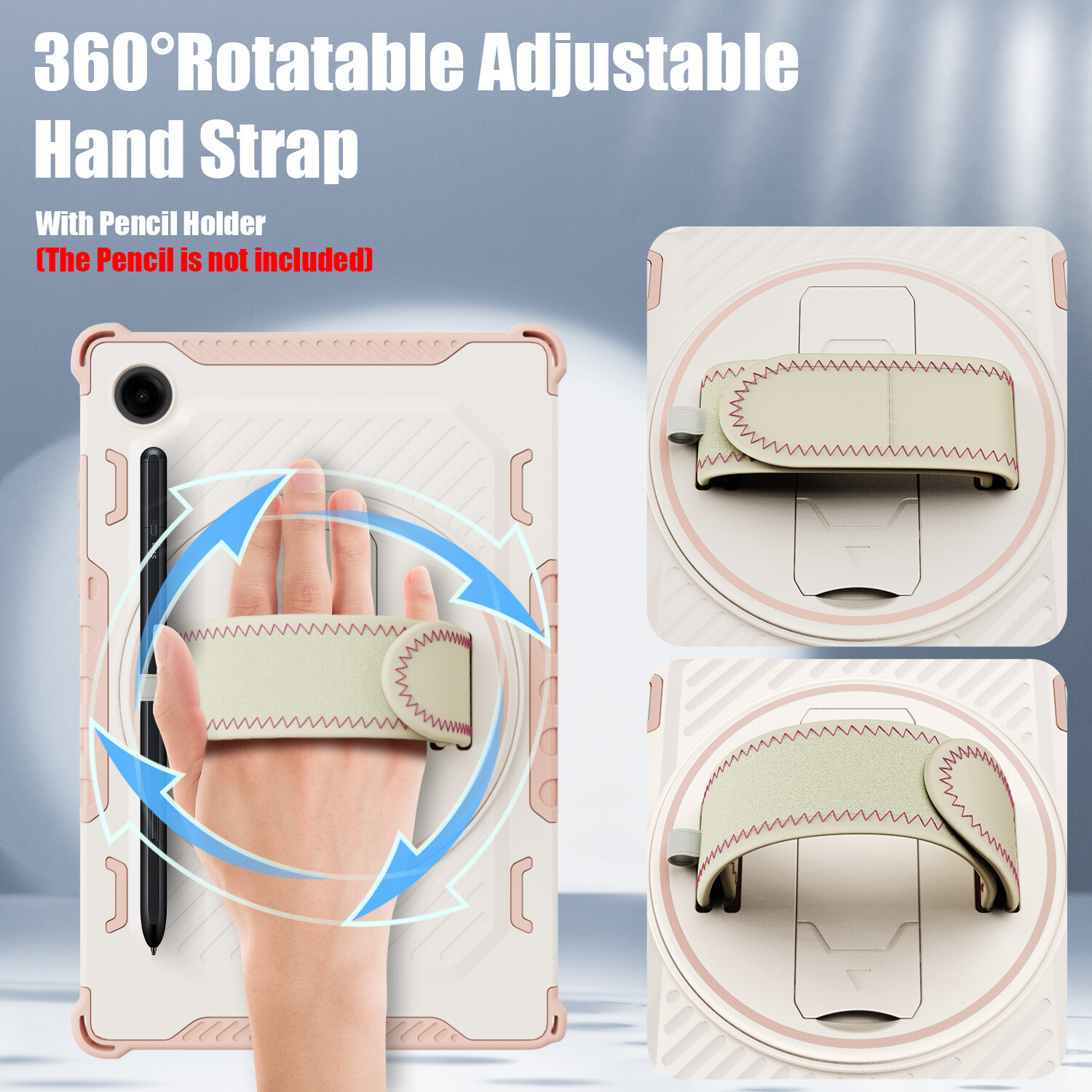 For Samsung Galaxy Tab A9+ 2023 11" Rugged Stand Case Cover /HD Screen Protector