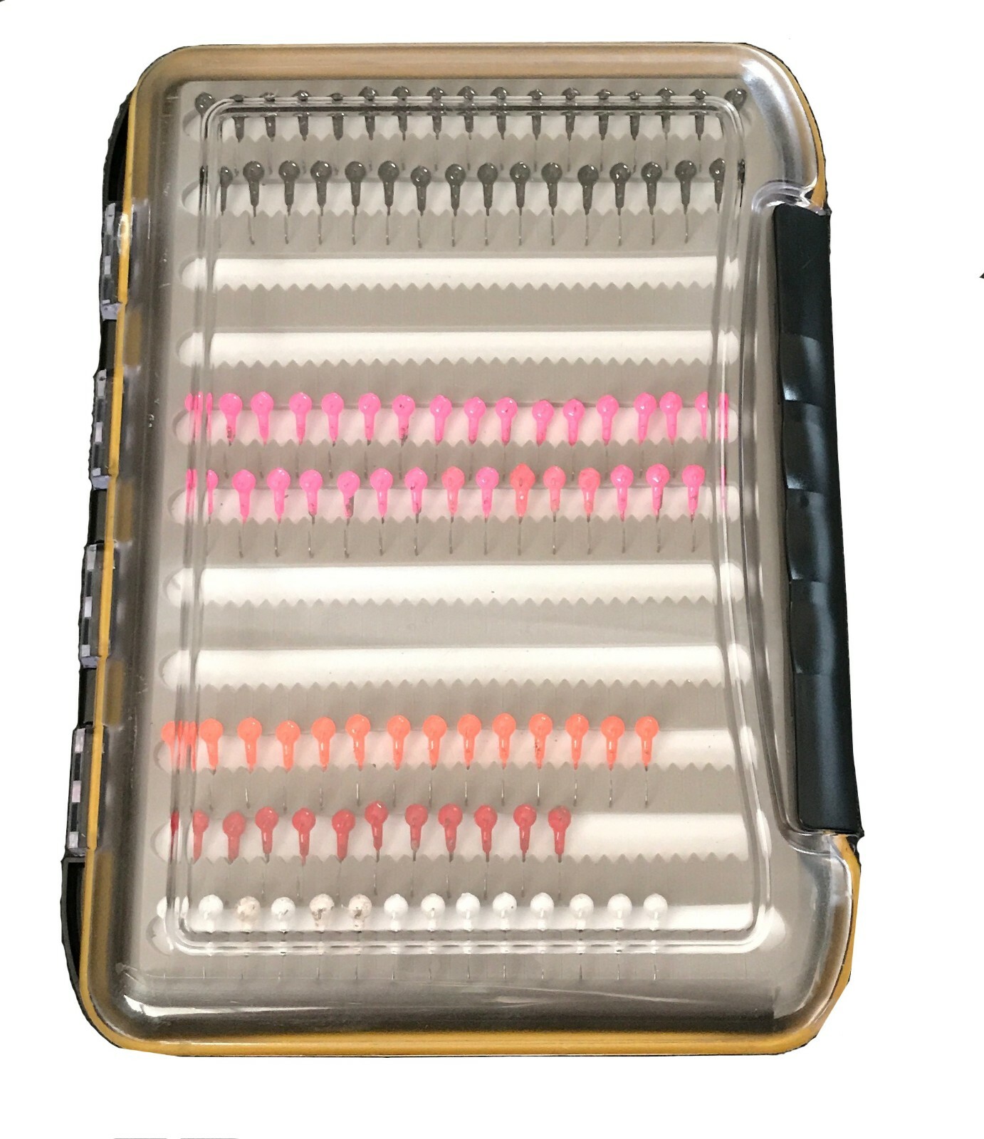 XXL Clear 2 Sided Waterproof Jig Box W/Slit Foam Inserts Ice/Fly Fishing