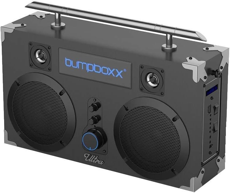 Bumpboxx Ultra Bluetooth Boombox Black USB 5.25" Drivers 2" Tweeters Aux